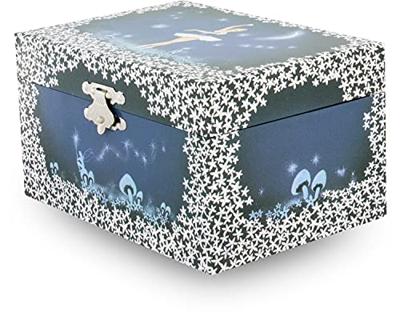 Simply For Kids juwelen-muziekdoosje ballerina witte jurk blauw/wit