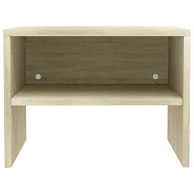 Nachtkastje 40x30x30 cm bewerkt hout sonoma eikenkleurig