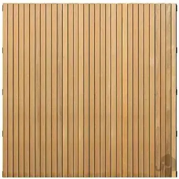Elephant hardhout FSC tuinscherm "stripes black" recht 4,5x180x180cm glad / rvs