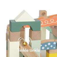 Classic World houten knikkerbaan bouwset, 62dlg. - thumbnail