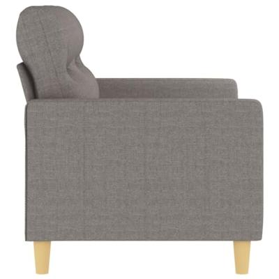 Tweezitsbank 120 cm stof taupe