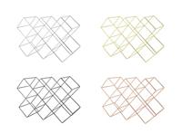 ECHTWERK Keukenaccessoires (Wijnrek voor 8 flessen, Goud) - thumbnail