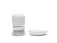Brabantia afwasborstel + reservoir grijs - thumbnail