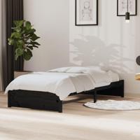 Bedframe massief hout zwart 90x190 cm 3FT Single - thumbnail