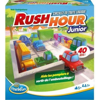 ThinkFun - Rush Hour Junior - Logicaspel - Puzzel - Verkeersopstopping - 40 uitdagingen 4 niveaus - 1 speler of ouder dan 5 jaar - Ravensburger - 76604