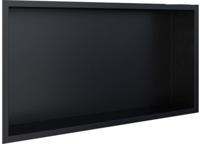 Looox BoX nis - 60X30X7cm - inbouw - met flens - zwart mat box60flmz - thumbnail