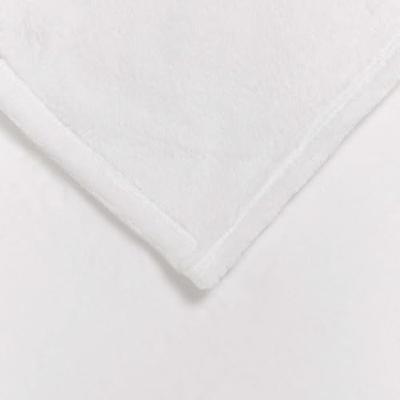 VidaXL Gooi deken wit 130 x 150 cm fleece