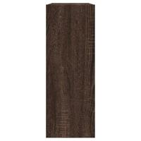 Schoenenkast 80x21x57 cm bewerkt hout bruineikenkleurig - thumbnail