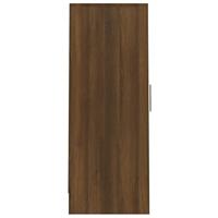 Schoenenkast 32x35x92 cm bewerkt hout bruineikenkleurig - thumbnail