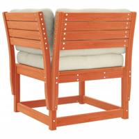 Tuinhoekbank met kussens 73x73x78 cm grenenhout wasbruin - thumbnail