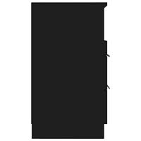 Nachtkastjes 2 st bewerkt hout zwart - thumbnail