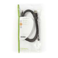 Kabel USB 2.0 | Type-C male - A male | 2,0 m | Zwart - thumbnail