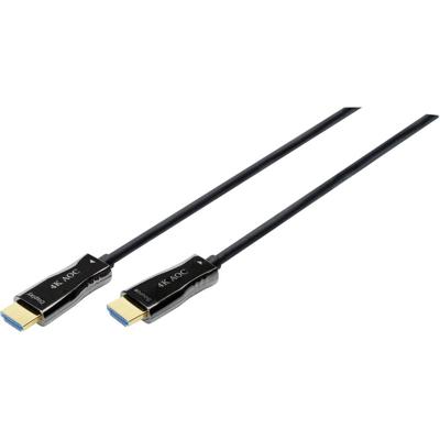 Digitus AK-330125-150-S HDMI-kabel HDMI / Glasvezel Aansluitkabel HDMI-A-stekker, HDMI-A-stekker 15.00 m Zwart 4K UHD Digitus AK-330125-150-S HDMI-kabel HDMI / Glasvezel Aansluitkabel HDMI-A-stekker, HDMI-A-stekker 15.00 m Zwart 4K UHD