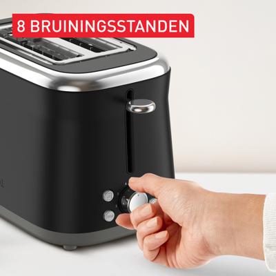 Tefal TT7208 Broodrooster Zwart Tefal TT7208 Broodrooster Zwart