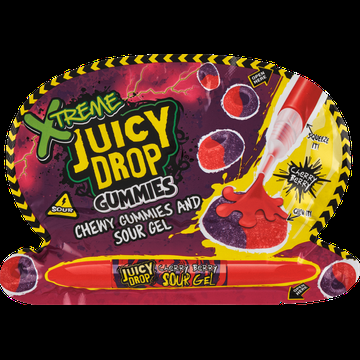 Xtreme Juicy Drop Chewy Gummies and Sour Gel 57 g bij Jumbo