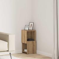 Hoekkast Wit 25,5x25x55cm Bewerkt hout - thumbnail