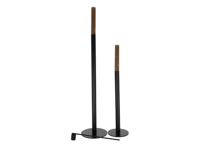 JENS Living Kandelaar Jack - 2 kandelaars - Inclusief vuurdover - Zwart