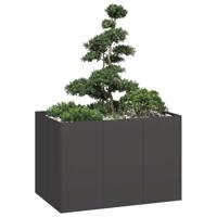 VidaXL Plantenbak 120x80x80 cm staal zwart - thumbnail