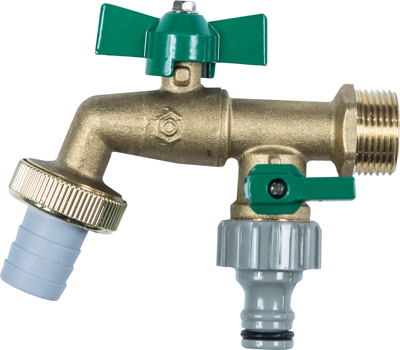 Cornat Dubbeldienst-Kogelkraan 3/4 Ms - T300806