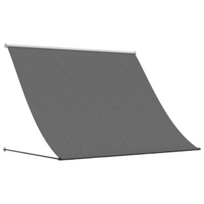 VidaXL Luifel uittrekbaar 250x150 cm stof en staal antracietkleurig
