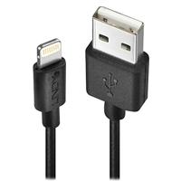 Lindy 31320 Lightning-kabel 1 m Zwart - thumbnail
