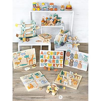 Small Foot houten alfabet puzzel safari