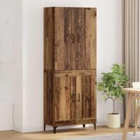Highboard Oud Hout 69,5 x 34 x 180 cm Bewerkt hout - thumbnail