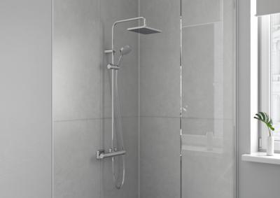 Hansgrohe Regendouche set Vernis Shape Showerpipe 230 1 Jet met Douchethermostaat Mat Zwart