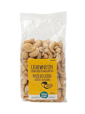 TerraSana Cashewnoten roasted zonder zout bio 250 Gram