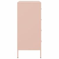 Dressoir 68x39x89 cm staal roze - thumbnail