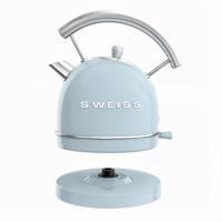 Vintage waterkoker - SWISS - KTL6 - 2200 W - 1,8 L - 360° draaibare voet - Blauw - thumbnail