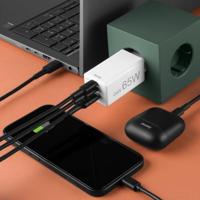 Hama Snellader 2x USB-C PD 1x USB-A QC Mini-oplader 65W Wit - thumbnail