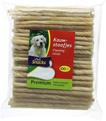 DeliSnacks thai kauwstaafjes hondensnack - 100 stuks - 4/6 mm - thumbnail