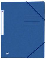 Elastomap Oxford Top File+ A4 3 kleppen 390gr blauw | 10 stuks - thumbnail