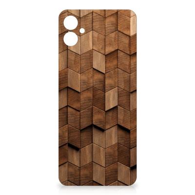 Stevig Telefoonhoesje voor Samsung Galaxy A04e Wooden Cubes Stevig Telefoonhoesje voor Samsung Galaxy A04e Wooden Cubes