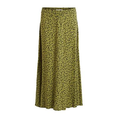 VILA rok VIGREENAS met all over print olijfgroen