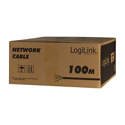 LogiLink Professional CPV0063 - CAT 7 1000MHz LSZH (Low Smoke Zero Halogeen) Netwerkinstallatiekabel met vuur Beschermingsklasse: Dca, AWG23 S/FTP, 100m duplex, oranje