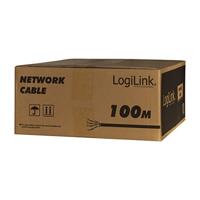LogiLink Professional CPV0063 - CAT 7 1000MHz LSZH (Low Smoke Zero Halogeen) Netwerkinstallatiekabel met vuur Beschermingsklasse: Dca, AWG23 S/FTP, 100m duplex, oranje - thumbnail