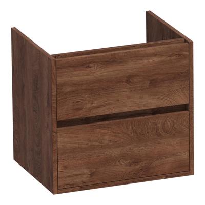 Brauer Adore - Onderkast - 60 cm - met 2 Softclose Lades Greeploos en 1 Sifon Uitsparing - Forest Cacao