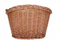 Fietsmand Riet Ovaal Groot Afneembaar Met Buik - thumbnail