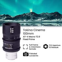 Tokina Cinema 100mm AT-X Macro T2.9 vaste Prime voor Canon EF Mount Camera's, Black (TC-M100C) - thumbnail