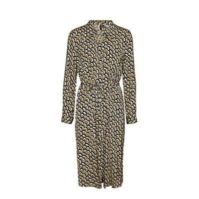 VERO MODA blousejurk VMCISSY met all over print en ceintuur kaki