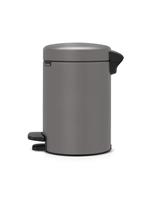 Brabantia pedaalemmer Newlcon 3 liter mineral concrete grey - thumbnail