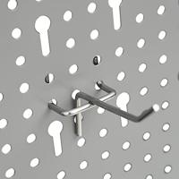 Gaatjespaneel wandgemonteerd 3 st 40x58 cm staal - thumbnail