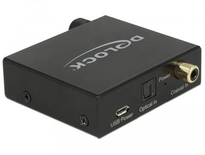 Delock Converter digitale audio naar analoge HD met hoofdtelefoonversterker.
