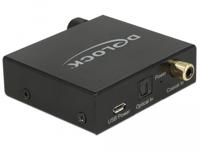 Delock Converter digitale audio naar analoge HD met hoofdtelefoonversterker. - thumbnail