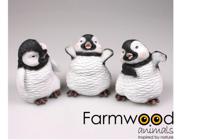 Farmwood Animals Beeld pinguin 13x22x20cm - thumbnail