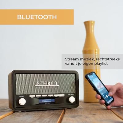 Denver DAB-18 Keukenradio VHF (FM), DAB+ Bluetooth Wekfunctie Donkergrijs