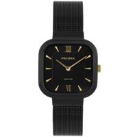 Prisma Carré Zwart Dameshorloge - thumbnail