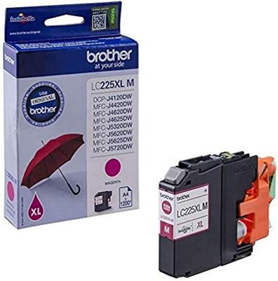 Brother inktcartridge, 1.200 pagina&apos;s, OEM LC-225XLM, magenta - thumbnail